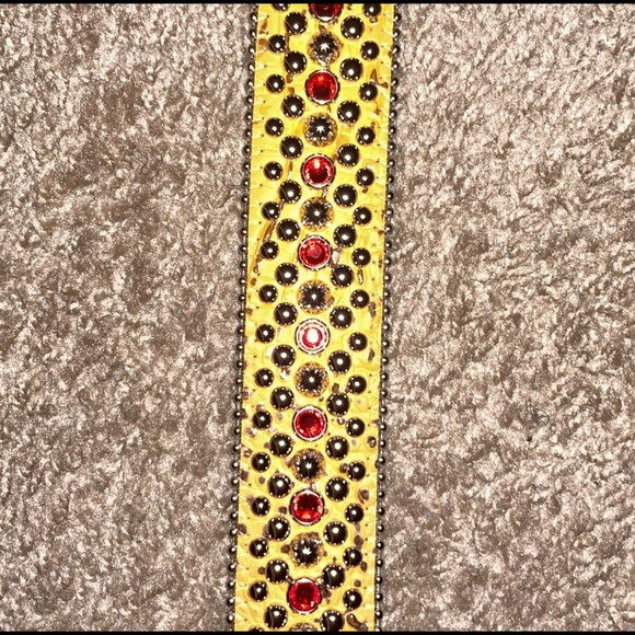 COPY - B.B. SIMON Orange & Red Belt Size 38 - Picture 8 of 9